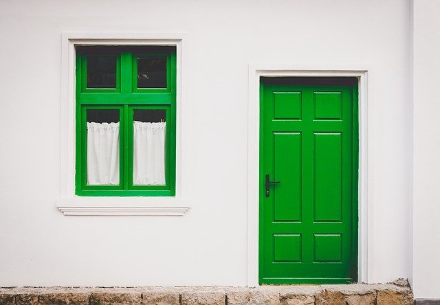 vhodna vrata zelena